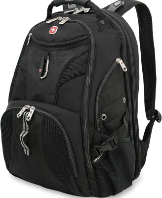 SwissGear 1900 Scansmart TSA 17 Laptop Backpack, Black, 19-Inch
