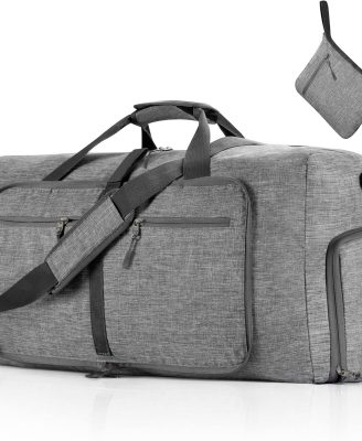 Travel Duffle Bag for Men,65L 85L 115L Foldable Travel Duffel Bag with Shoes Compartment Overnight Bag for Men Women